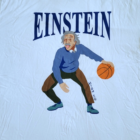 Einstein Dribbling⛹️♂️ Basketball🏀 Graphic Tee👕 - NWOT - Picture 8 of 10